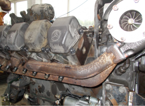 Mercedes LKW Motor reparatur